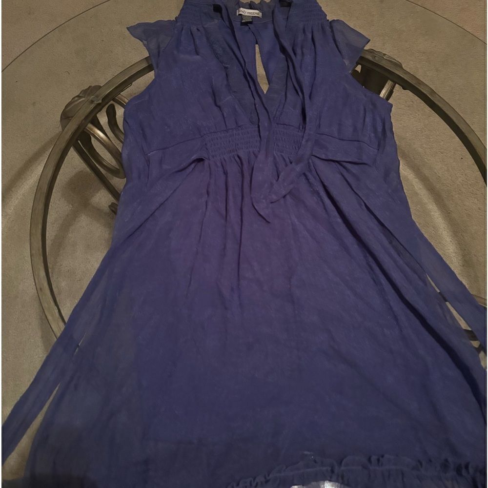 Body Central Metallic Purple Dress